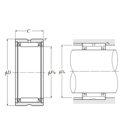 Ntn NTN RNA4922, Machined Ring Nrb WO Inner Ring  125 Mm Id X 150 Mm Od X 40 Mm W RNA4922